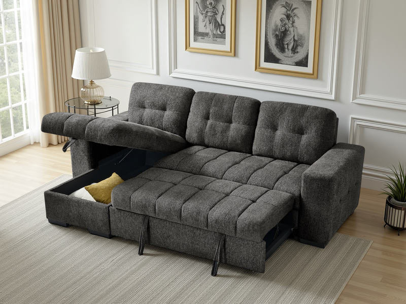 Palermo Universal Corner Sofabed: Stylish, Versatile, Comfortable, Space-Saving Guest Bed - view 3