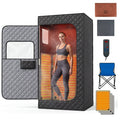 Portable Far Infrared Sauna Box for Home with Heated Foot Pad