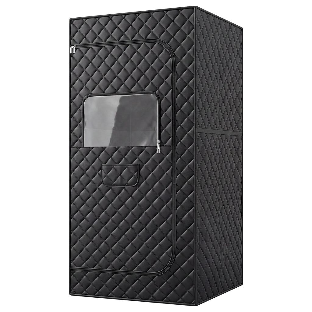 Portable Far Infrared Sauna Box for Home with Heated Foot Pad