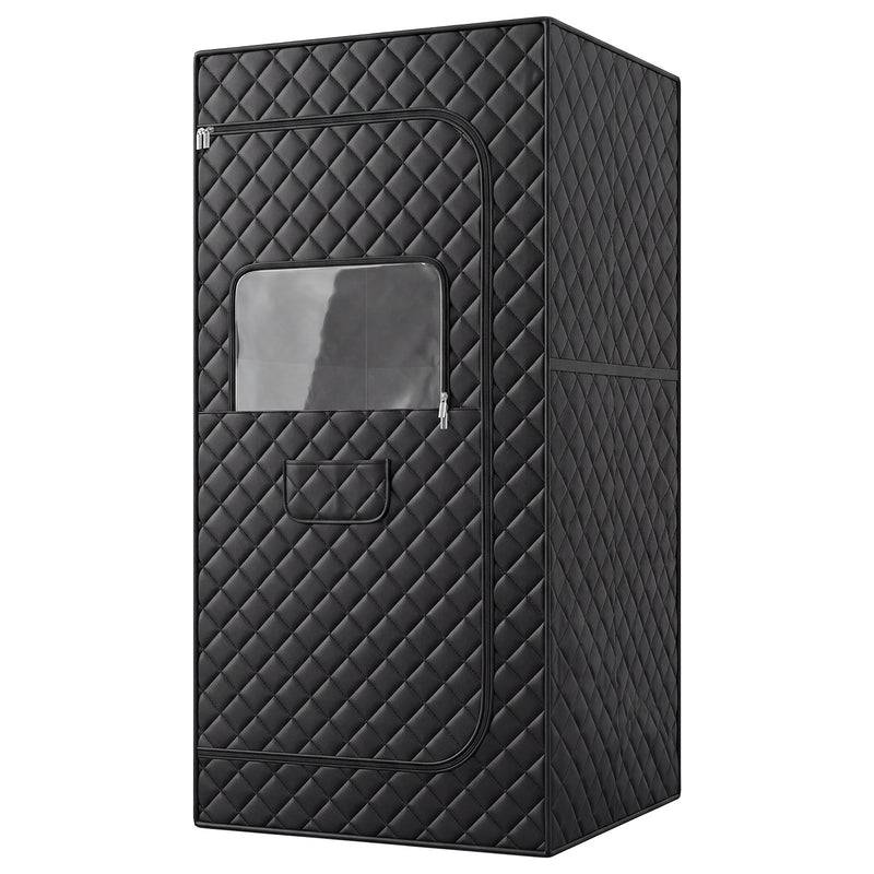 Portable Far Infrared Sauna Box for Home with Heated Foot Pad