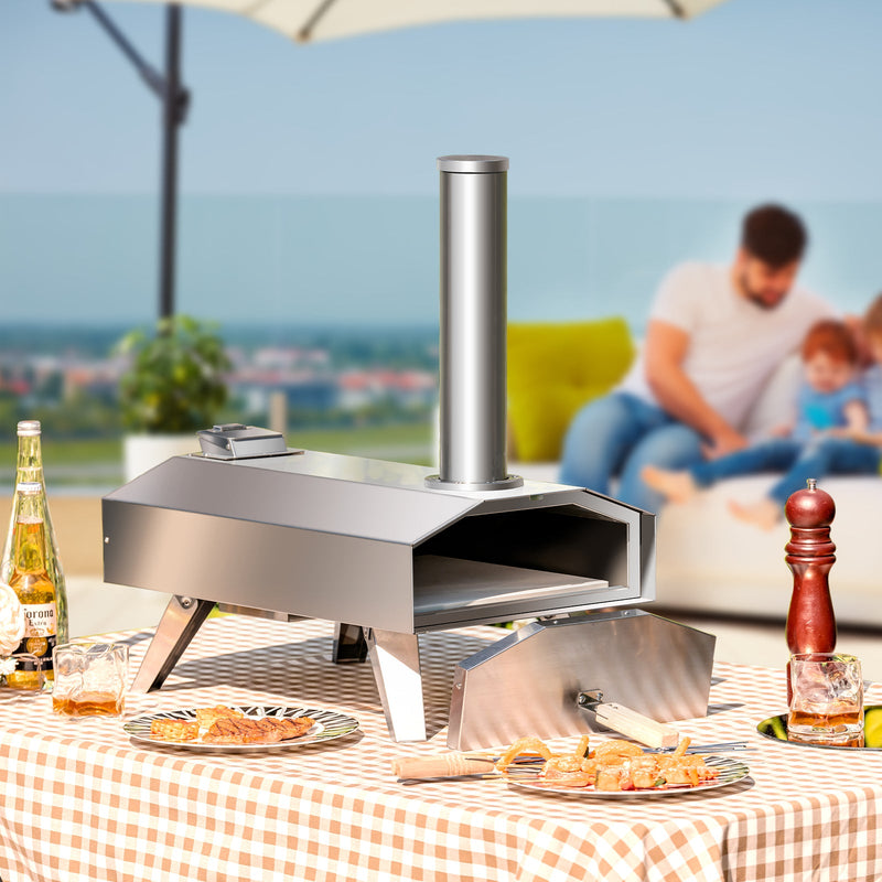 Portable Outdoor Stainless Steel Pizza Oven for Camping Picnic - view 2