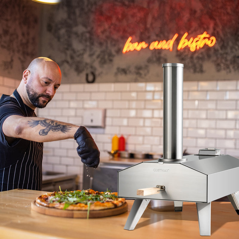 Portable Outdoor Stainless Steel Pizza Oven for Camping Picnic - view 3