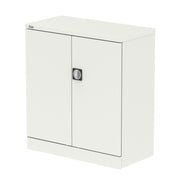 Qube Stationery 2-Door Cupboard With Shelves - 1020mm - White - Homesplex