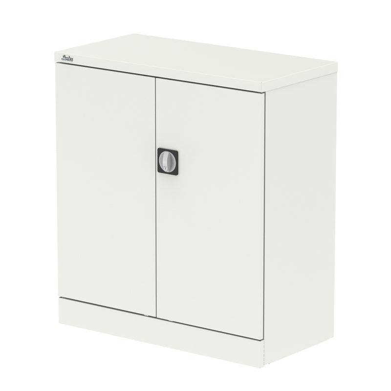 Qube Stationery 2-Door Cupboard With Shelves - 1020mm - White - Homesplex