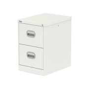 Qube Filing Cabinet - 2 Drawer - White