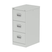 Qube Filing Cabinet - 3 Drawer - Light Grey