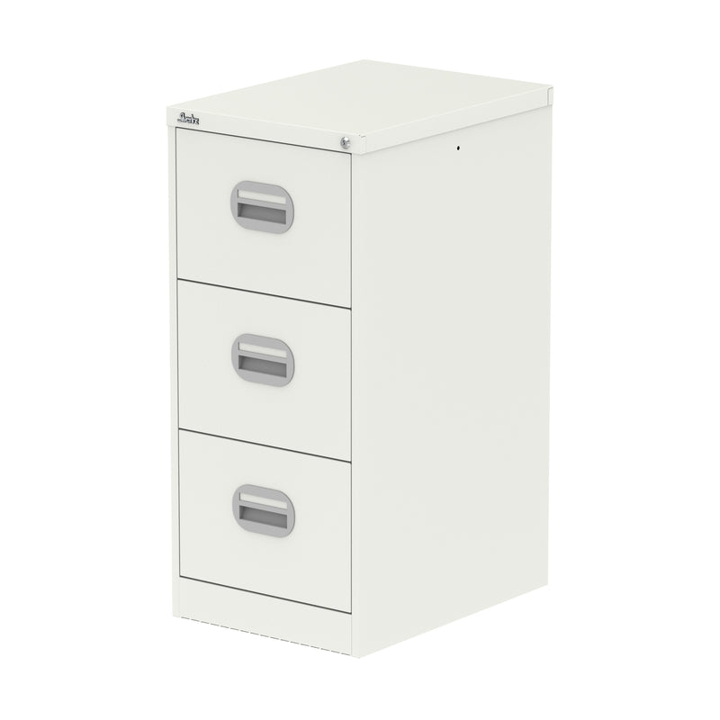 Qube Filing Cabinet - 3 Drawer - White