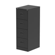 Qube Filing Cabinet - 4 Drawer - Black