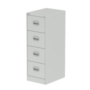 Qube Filing Cabinet - 4 Drawer - Light Grey