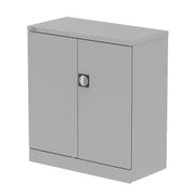 Qube Stationery 2-Door Cupboard With Shelves - 1020mm - Goose Grey - Homesplex