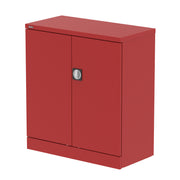 Qube Stationery 2-Door Cupboard With Shelves - 1020mm - Red - Homesplex