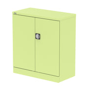 Qube Stationery 2-Door Cupboard With Shelves - 1020mm - Chlorophyll - Homesplex