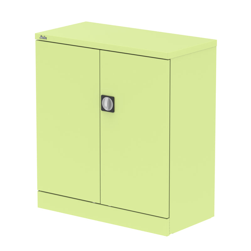 Qube Stationery 2-Door Cupboard With Shelves - 1020mm - Chlorophyll - Homesplex