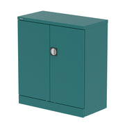 Qube Stationery 2-Door Cupboard With Shelves - 1020mm - Verdigris - Homesplex