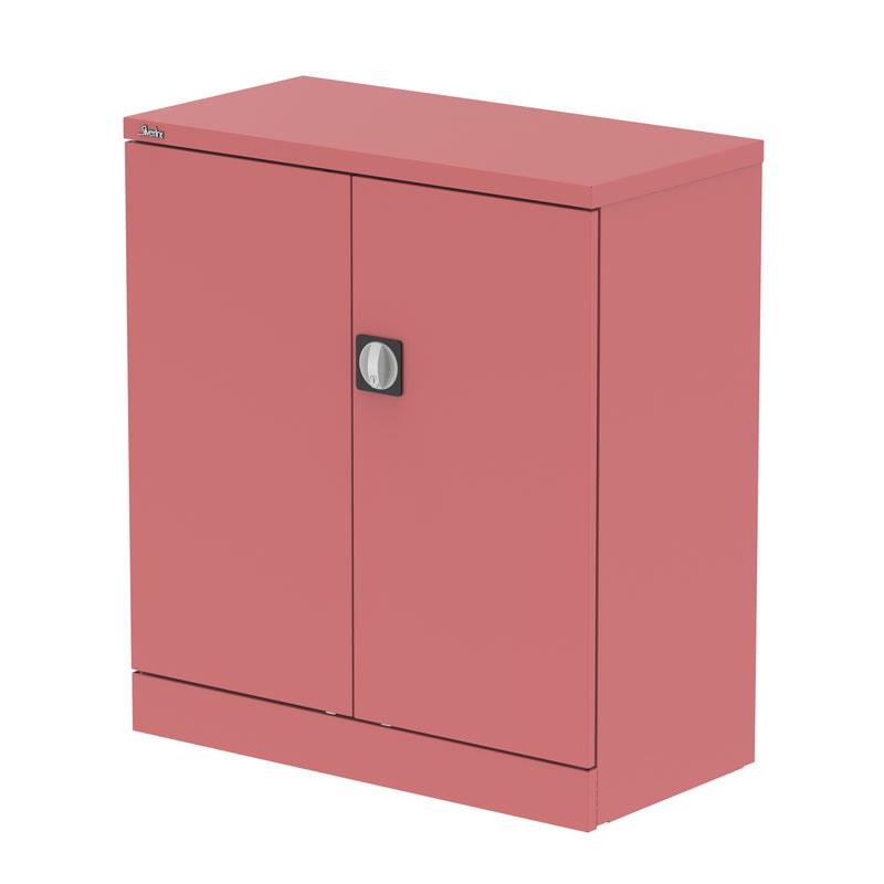 Qube Stationery 2-Door Cupboard With Shelves - 1020mm - Antique Pink - Homesplex