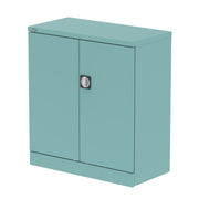Qube Stationery 2-Door Cupboard With Shelves - 1020mm - Pastel Turquoise - Homesplex