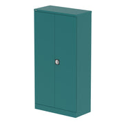 Qube Stationery 2-Door Cupboard With Shelves - 1830mm - Verdigris - Homesplex