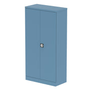 Qube Stationery 2-Door Cupboard With Shelves - 1830mm - Pastel Blue - Homesplex