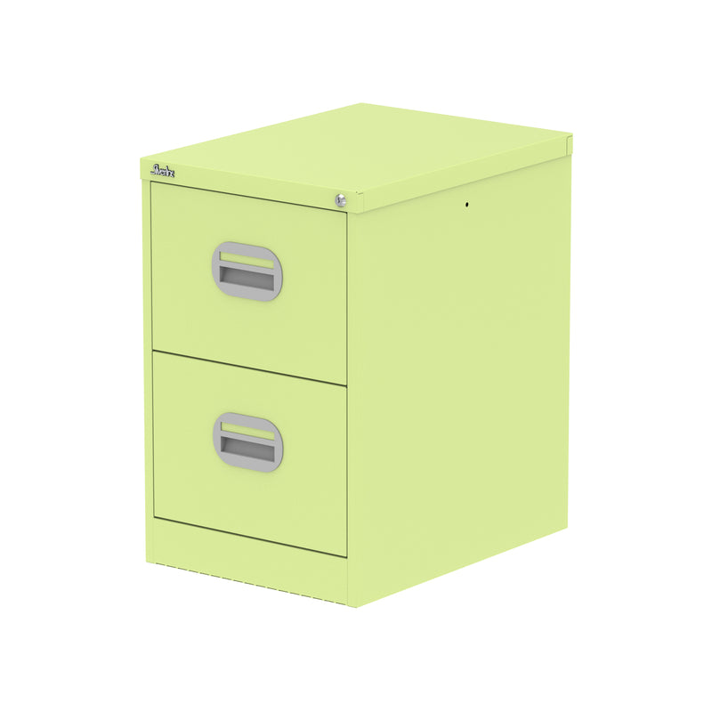 Qube Filing Cabinet - 2 Drawer - Chlorophyll