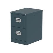 Qube Filing Cabinet - 2 Drawer - Ocean Cobalt