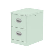 Qube Filing Cabinet - 2 Drawer - Peppermint Green