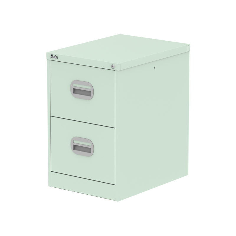 Qube Filing Cabinet - 2 Drawer - Peppermint Green