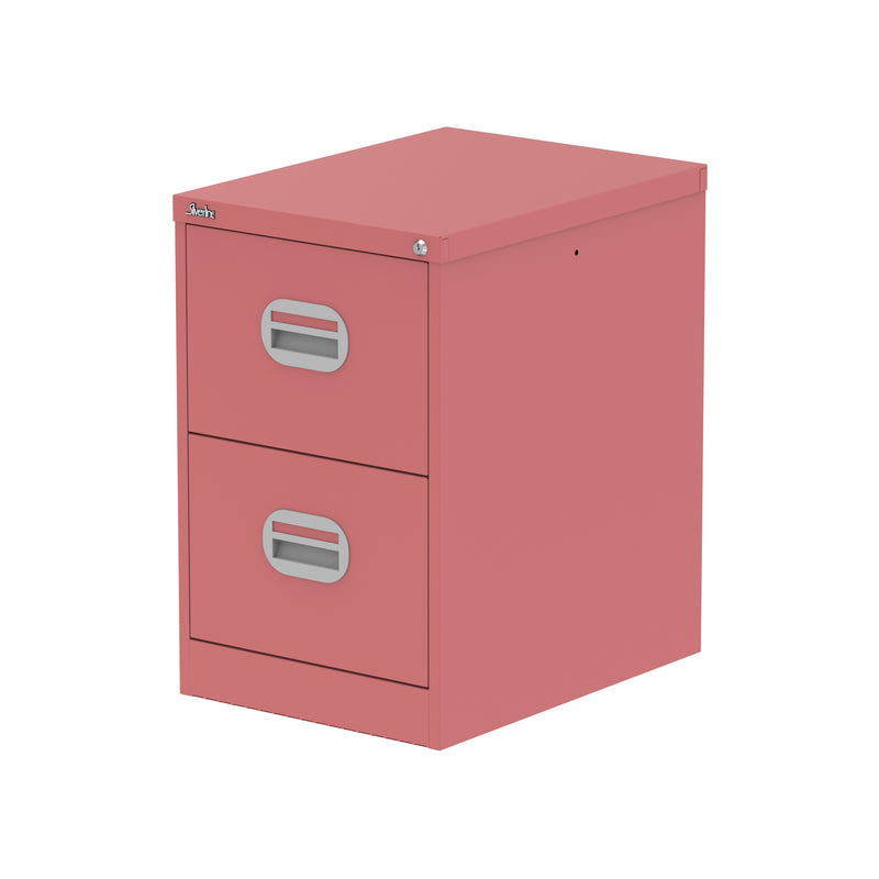 Qube Filing Cabinet - 2 Drawer - Antique Pink