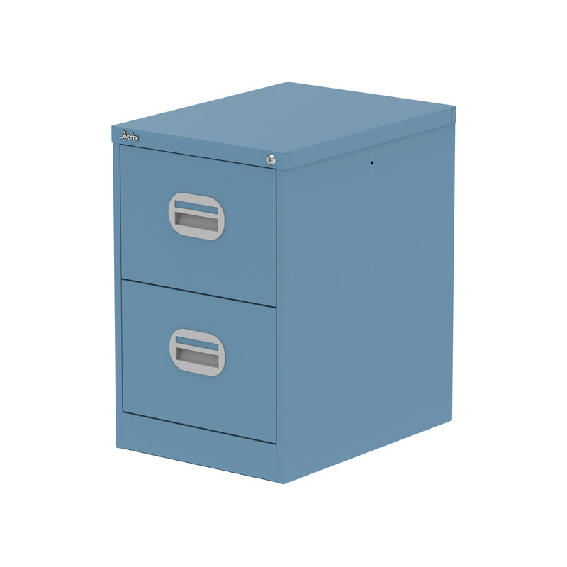 Qube Filing Cabinet - 2 Drawer - Pastel Blue