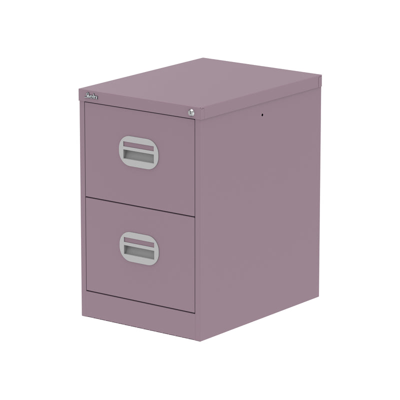 Qube Filing Cabinet - 2 Drawer - Pastel Violet