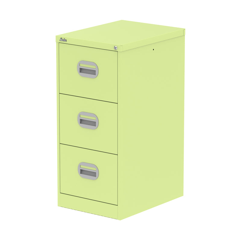 Qube Filing Cabinet - 3 Drawer - Chlorophyll