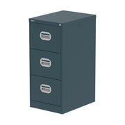 Qube Filing Cabinet - 3 Drawer - Ocean Cobalt