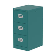 Qube Filing Cabinet - 3 Drawer - Verdigris