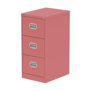 Qube Filing Cabinet - 3 Drawer - Antique Pink