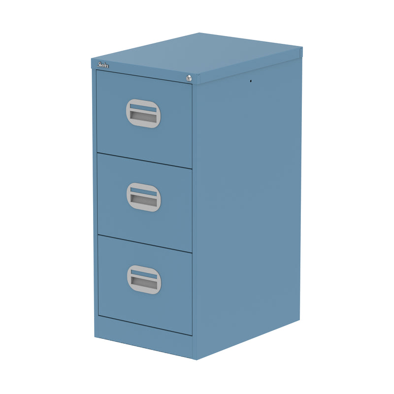 Qube Filing Cabinet - 3 Drawer - Pastel Blue
