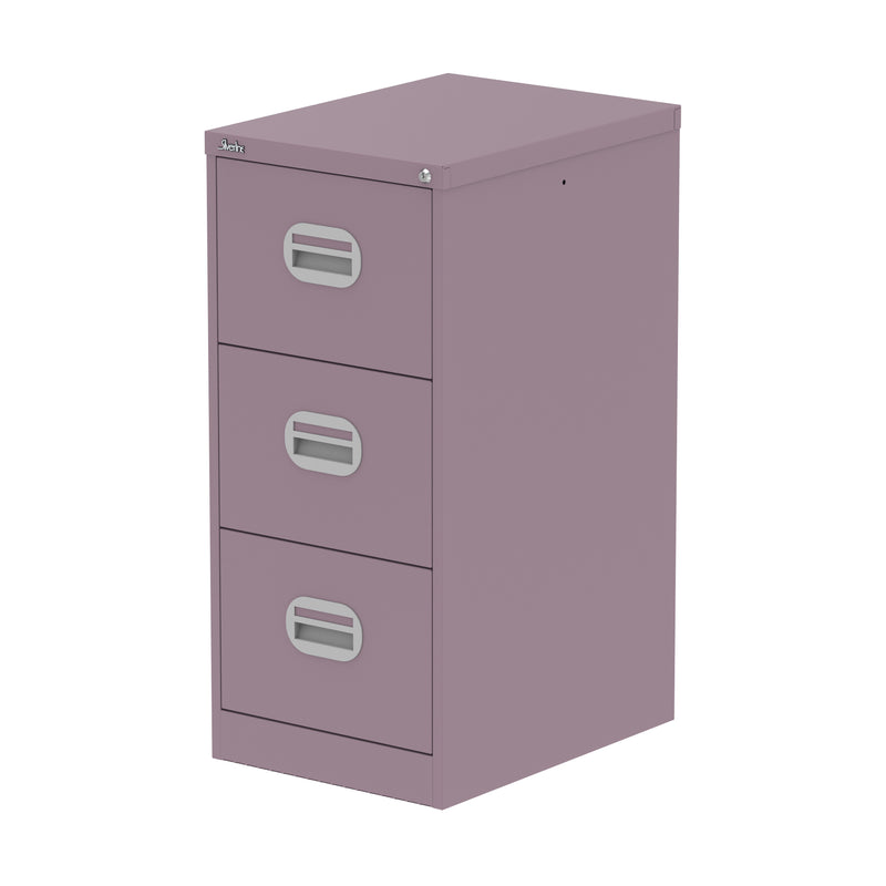 Qube Filing Cabinet - 3 Drawer - Pastel Violet