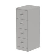 Qube Filing Cabinet - 4 Drawer - Goose Grey