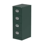 Qube Filing Cabinet - 4 Drawer - British Racing Green