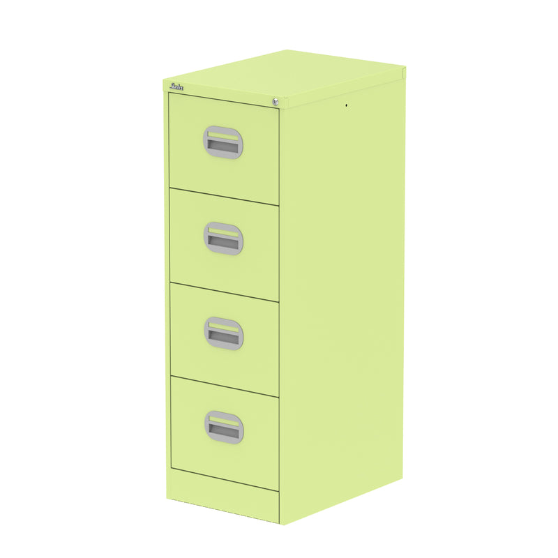 Qube Filing Cabinet - 4 Drawer - Chlorophyll