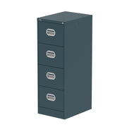 Qube Filing Cabinet - 4 Drawer - Ocean Cobalt