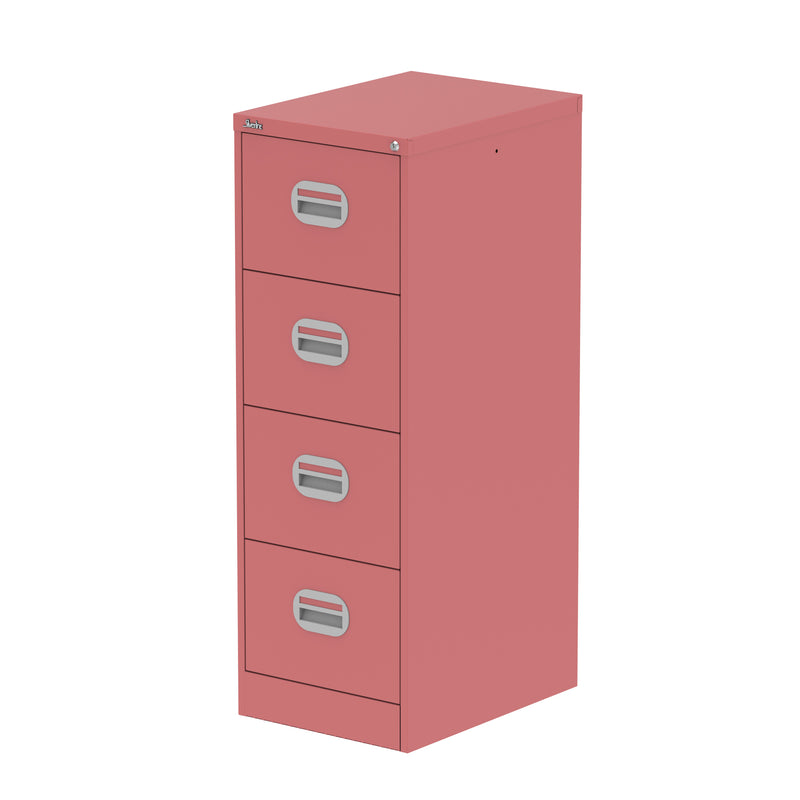 Qube Filing Cabinet - 4 Drawer - Antique Pink