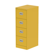 Qube Filing Cabinet - 4 Drawer - Lemon Yellow