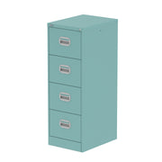 Qube Filing Cabinet - 4 Drawer - Pastel Turquoise