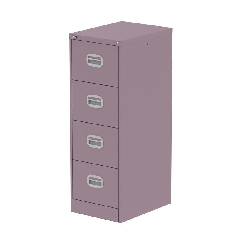 Qube Filing Cabinet - 4 Drawer - Pastel Violet