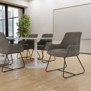 Quote Sled Base Office Reception Chair - lifestyle setting