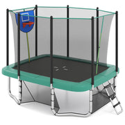 Rectangle Outdoor Trampoline 317 x 255 cm Backyard Trampoline