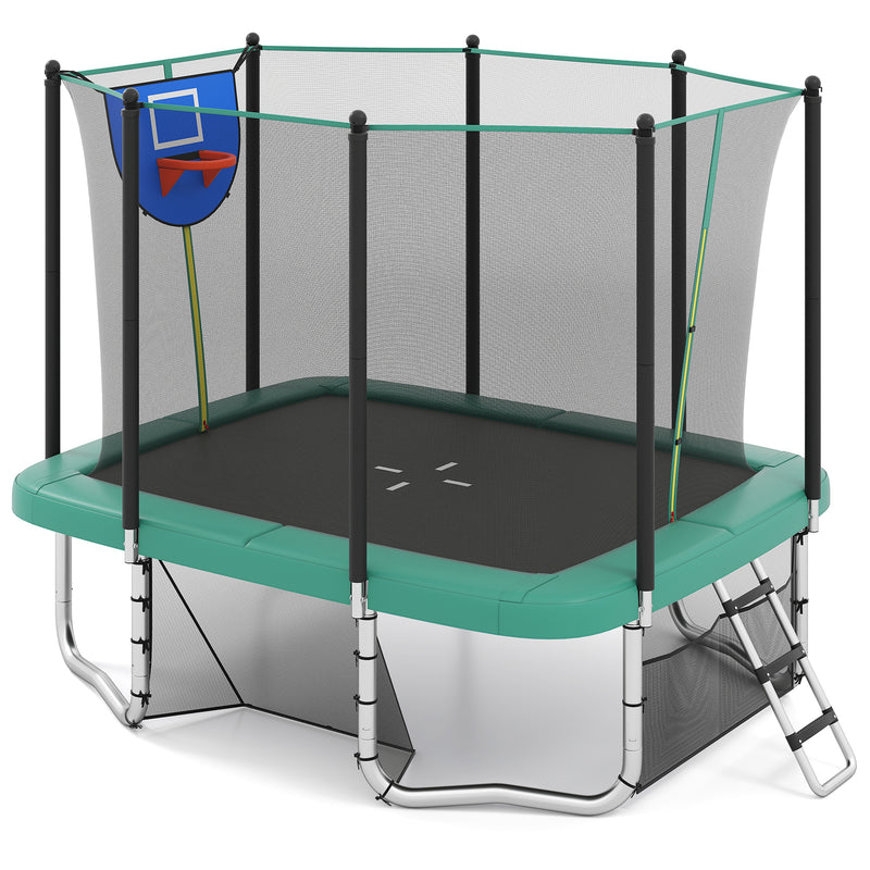 Rectangle Outdoor Trampoline 317 x 255 cm Backyard Trampoline