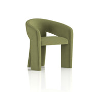 Boho Accent Chair Forest Green - front view