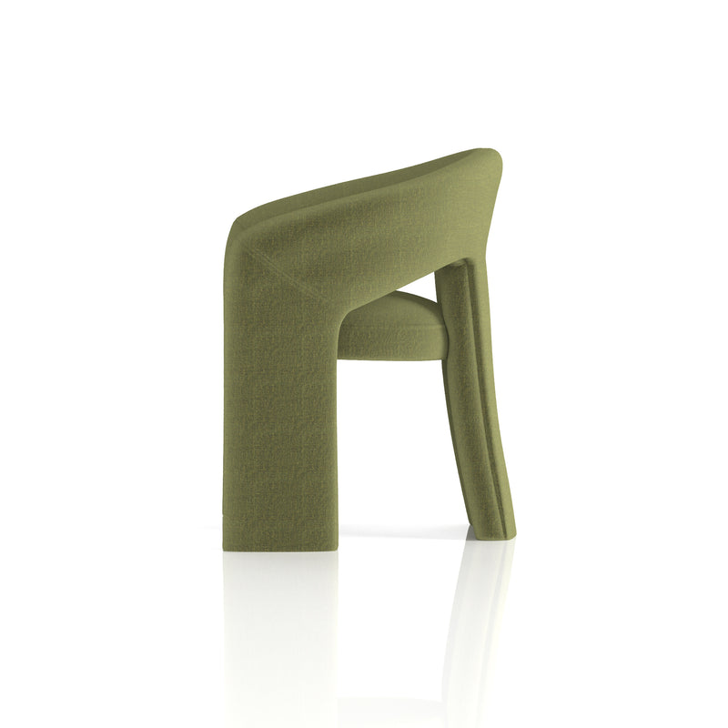 Boho Accent Chair Forest Green - lifestyle setting