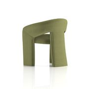 Boho Accent Chair Forest Green - fabric close-up