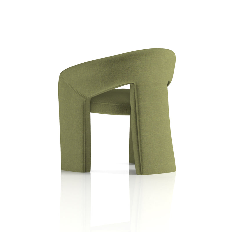Boho Accent Chair Forest Green - fabric close-up